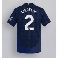 Camisa de Futebol Manchester United Victor Lindelof #2 Equipamento Secundário 2024-25 Manga Curta